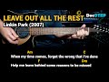 Leave Out All The Rest - Linkin Park (Easy Guitar Chords Tutorial with Lyrics)