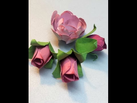 Rose Bud tutorial. Paper flowers