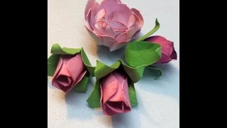Rose Bud tutorial. Paper flowers