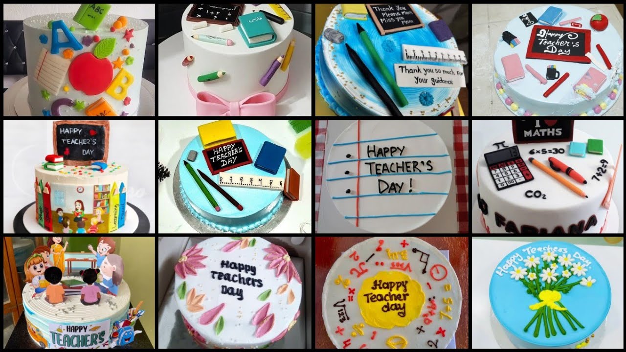 50+ Creative Teacher's Day Cake Decorating ideas | Best Cake Design for Teacher's Day 