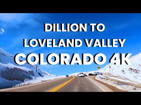 4K Drive Tour | Highway 6 from Dillion to Loveland Valley, Colorado | Mountain Beauty | USA | 2024