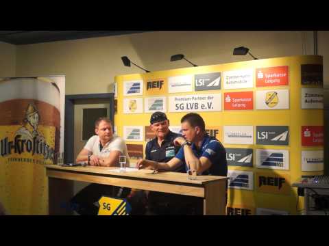 SG LVB Leipzig - DRHV 06 32:24 // 29.03.14 // Pressekonferenz