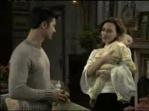 9-29-03 Zander & Emily look after baby Kristina