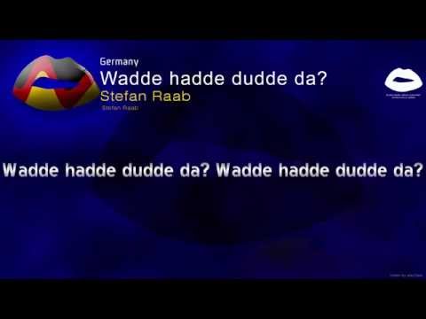 Stefan Raab-Wadde hadde dudde da? (Germany) Eurovision Song Contest 2000