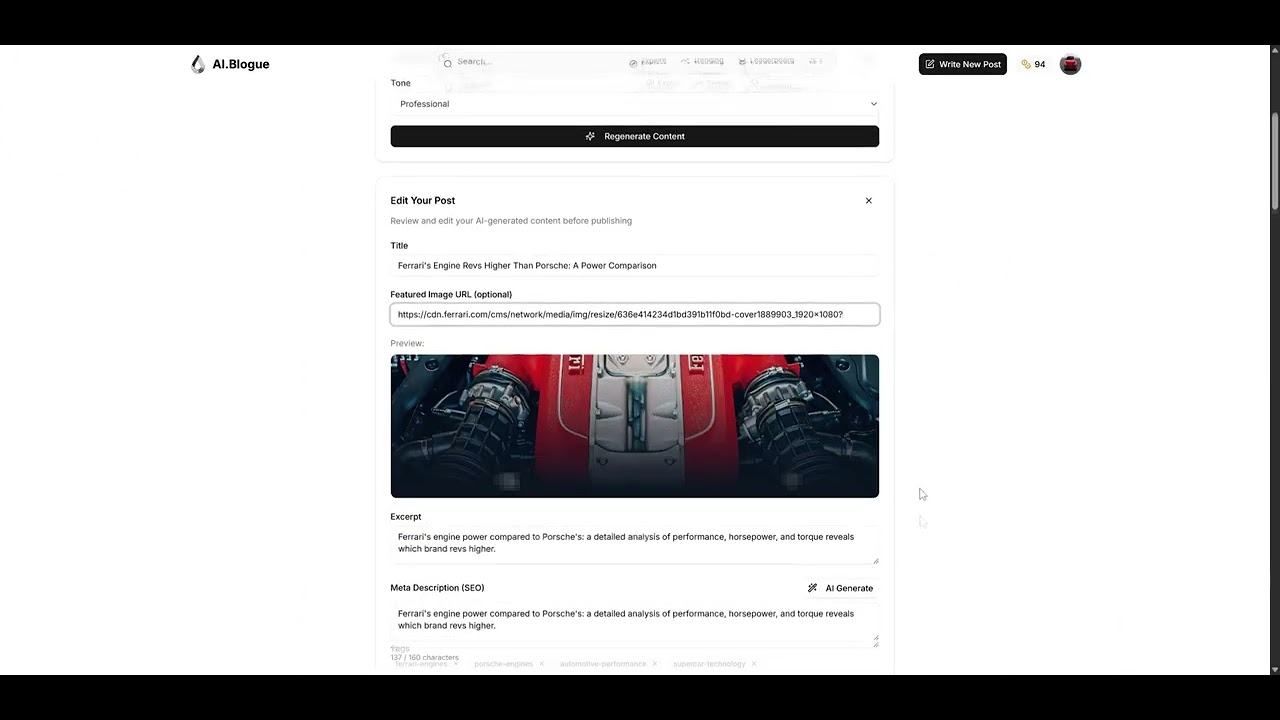 AI Blogue - Write. Publish. Grow.