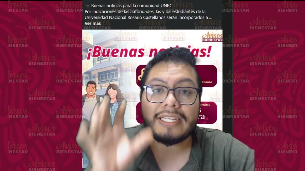 Los estudiantes de la Universidad Nacional Rosario Castellanos reciciran apoyo de $1900 bimestrales.