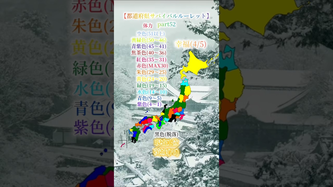 都道府県サバイバルルーレットpart52#地理系 #地理系を救おう #shorts