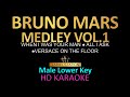 BRUNO MARS MEDLEY KARAOKE ( Male Lower Key ) | Lariel Station |