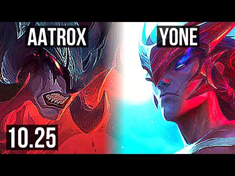 AATROX vs YONE (TOP) | 11/1/4, 67% winrate, Dominating | KR Challenger | v10.25