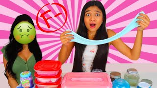 My MOM GRADES my SLIME COLLECTION!! HELP!!!!