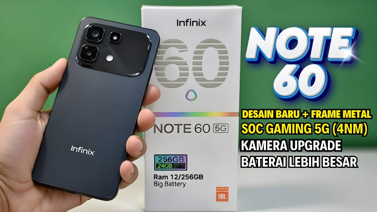GEBRAKAN BARU LAGI‼️INFINIX NOTE 60 5G RESMI, MAKIN PANTES BUAT DILIRIK