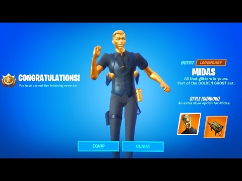 Get Shadow or Ghost MIDAS! Complete 18 Midas Challenges, Deliver Legendary Weapons to Dropboxes