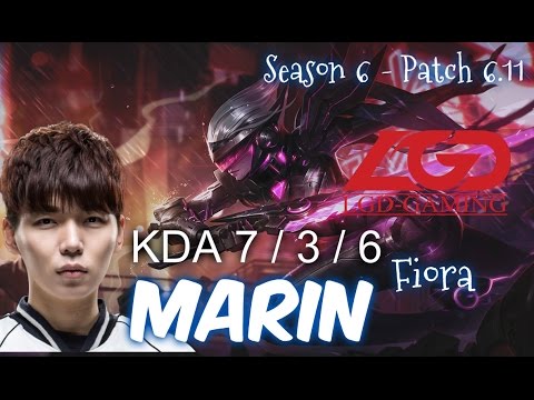 LGD MaRin FIORA Top vs Illaoi - Patch 6.11 KR | League of Legends