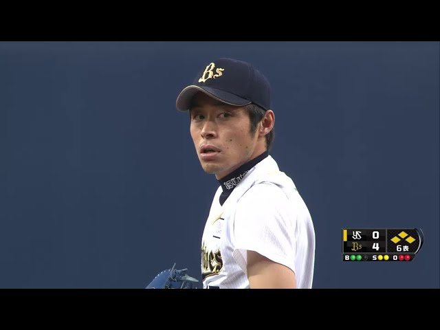 6回表 バファローズ佐藤達 変化球勝負で満塁ピンチをしのぐ!! 2014/6/3 Bs-S