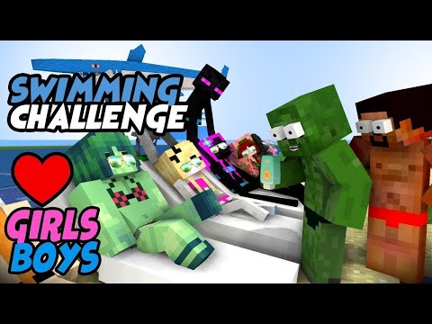 MONSTER SCHOOL   SWIMMING CHALLENGE    GIRLS VS BOYS MONSTERS