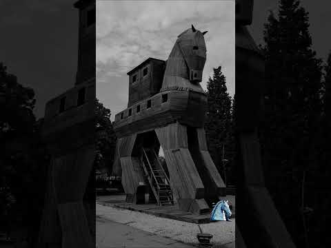 Çanakkale Truva Atı Troya Antik Kenti'nin sembolü #trojanhorse #çanakkale #truva