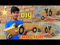 How To Make RC Mahindra Arjun Tractor With Hydraulic Trolley From Cardboard And Homemade II DIY