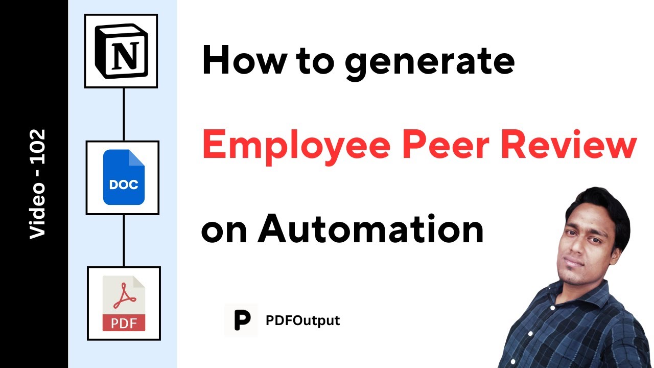 Employee Peer Review PDF Generator (How to create PDFs on automation using Notion)