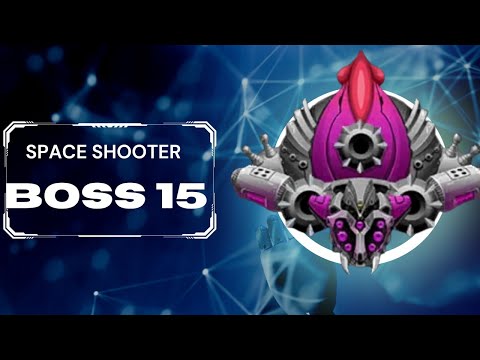Space Shooter Galaxy Attack Boss Level 15 | Boss 15 Fight- Gameplay IOS & Android