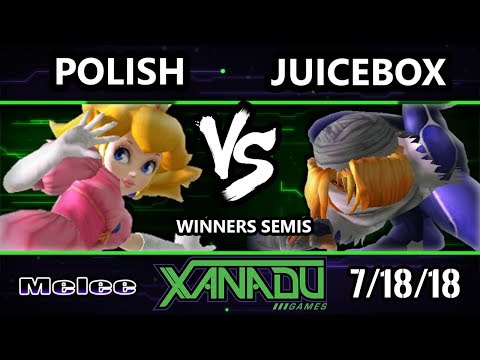 S@X 259 SSBM - Polish (Peach) Vs. Juicebox (Sheik) - Smash Melee Winners Semis