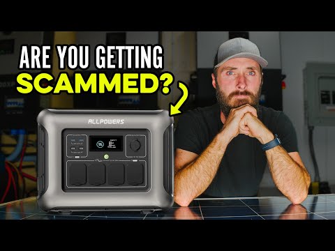 ALLPOWERS R1500 LITE Portable Power Station, 1056Wh LiFePO4 Battery for Home Backup Power, 1600W AC /100W USB-C Output(Peak 3200W), Solar Generator for Camping, Party, RV(Optional Solar Panel) video review thumbnail