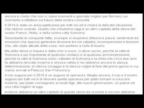 ONDA TG 31.12.2014 - AUGURI PEPPINO RANALLI