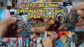 Download the video "FAKE OR ORIG? PAANO MALAMAN ANG ORIGINAL AT FAKE NA KOYO BEARING? / KOYO BEARING OPEN"