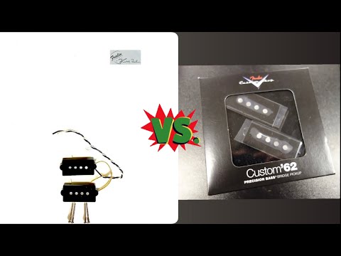 LINDY FRALIN P-BASS 5% OVER WIND vs Custom Shop '62P-bass Pickup Comparison 