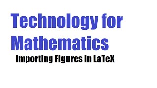 Importing Graphs to a LaTeX Document