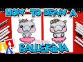 How To Draw A Ballerina Hippo