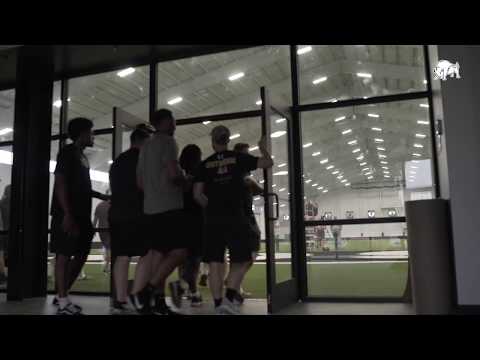 2019 Harding Football Huckeba Field House Unveiling to Players