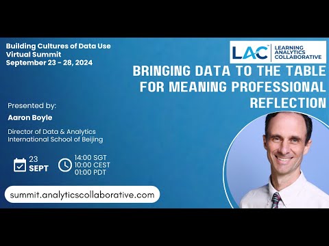 Bringing Data to the Table for Meaningful Prof Reflection | Aaron Boyle