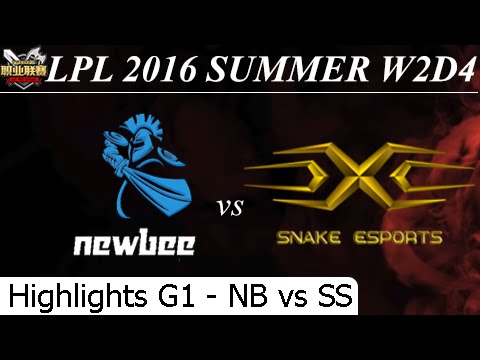NB vs SS Game 1 Highlights (SS SofM Viet Nam jungle) - LPL Summer 2016 W2D1M9 Newbee vs Snake eSport