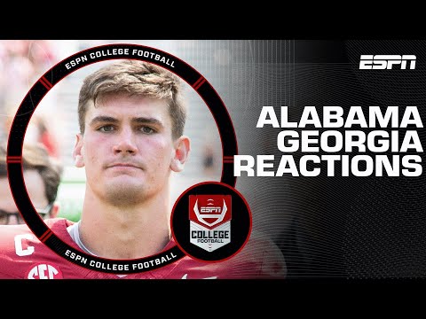 THE CRIMSON TIDE SURVIVES IN ATHENS! Alabama vs Georgia Reactions 🚨 | The CFB Show🏈