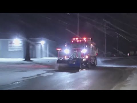 Slick roads, sidewalks remain after season's first measurable snowfall