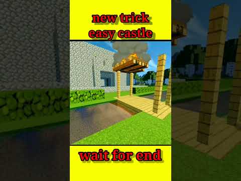 A to Z gaming - how to build easy castle in #minecraft#shorts#viralvideo