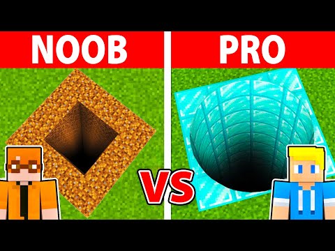 Minecraft NOOB vs PRO: TUNNEL SOTTERRANEO PIÙ SICURO CHALLENGE!