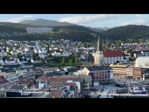 City of Molde, Norway(view from our cruise) #molde #norway #cruise #sunset