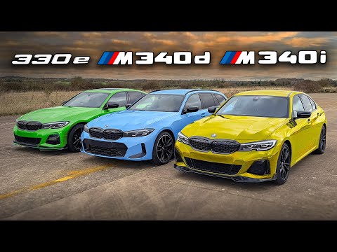 Wer ist schneller? BMW M340d vs. M340i vs. 330e