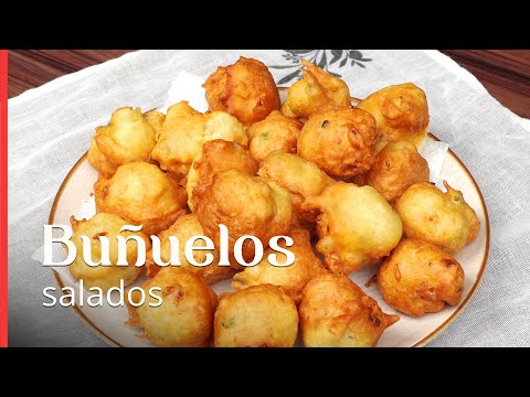 ¿Alguna vez has hecho buñuelos salados? ¡Esta receta es deliciosa y muy fácil de hacer!