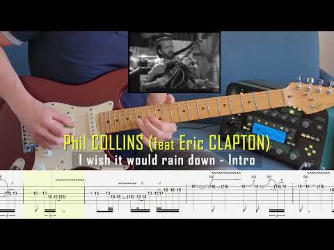 Phil Collins - I wish it would rain down (feat Eric Clapton) - Guitar solo cover #11