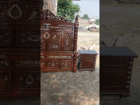 chinioti bed design 2025 | Shesham wood bed designs | M Tufail Furniture House WhatsApp 03014214239