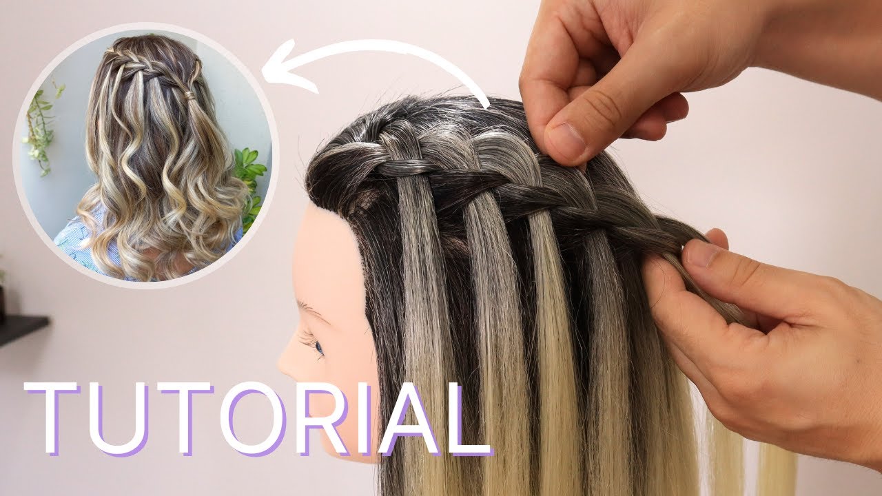 TRANÇA CASCATA - Tutorial completo e detalhado de como fazer esta trança!