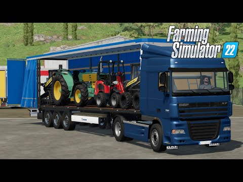 FS22 - DAF XF 105 with KRONE TRAILER - NEW TRUCK MOD for Farming Simulator 2022 Roleplay Mods