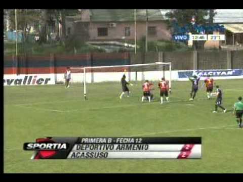 Armenio 2-2 Acassuso el gol del titan Jose Manuel Caspary
