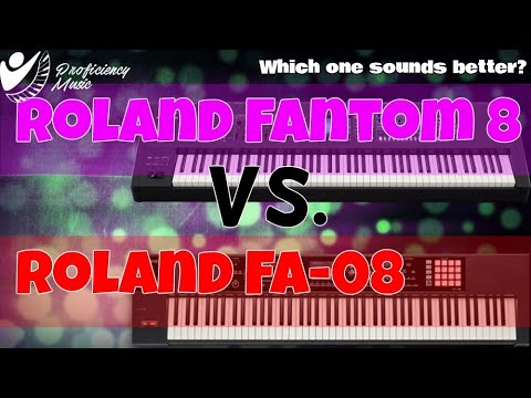 Roland Fantom 8 vs Roland FA-08: ZEN-Core vs SuperNATURAL Flagship Sound Comparison!!
