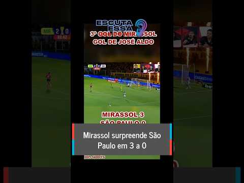 Mirassol surpreende São Paulo em 3 a 0.