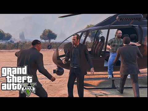 GTA 5 The Big Score Final Heist Full Mission Gameplay Michael Trevor Franklin Lester