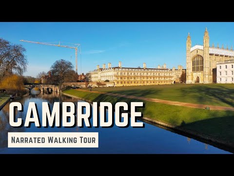 CAMBRIDGE | 4K Narrated Walking Tour | Let's Walk 2023