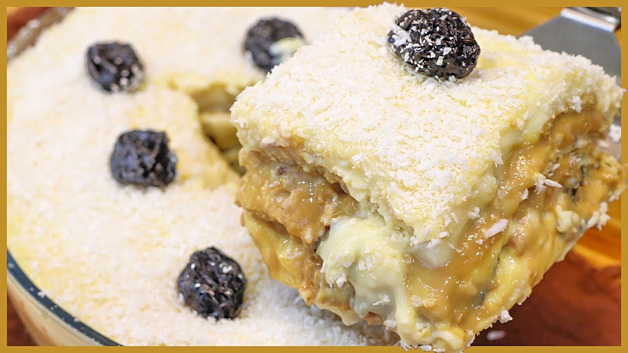 PAVÊ DE AMEIXA COM DOCE DE LEITE I A MELHOR SOBREMESA DO MUNDO I DELICIOSA I FÁCIL I Receitas de Pai